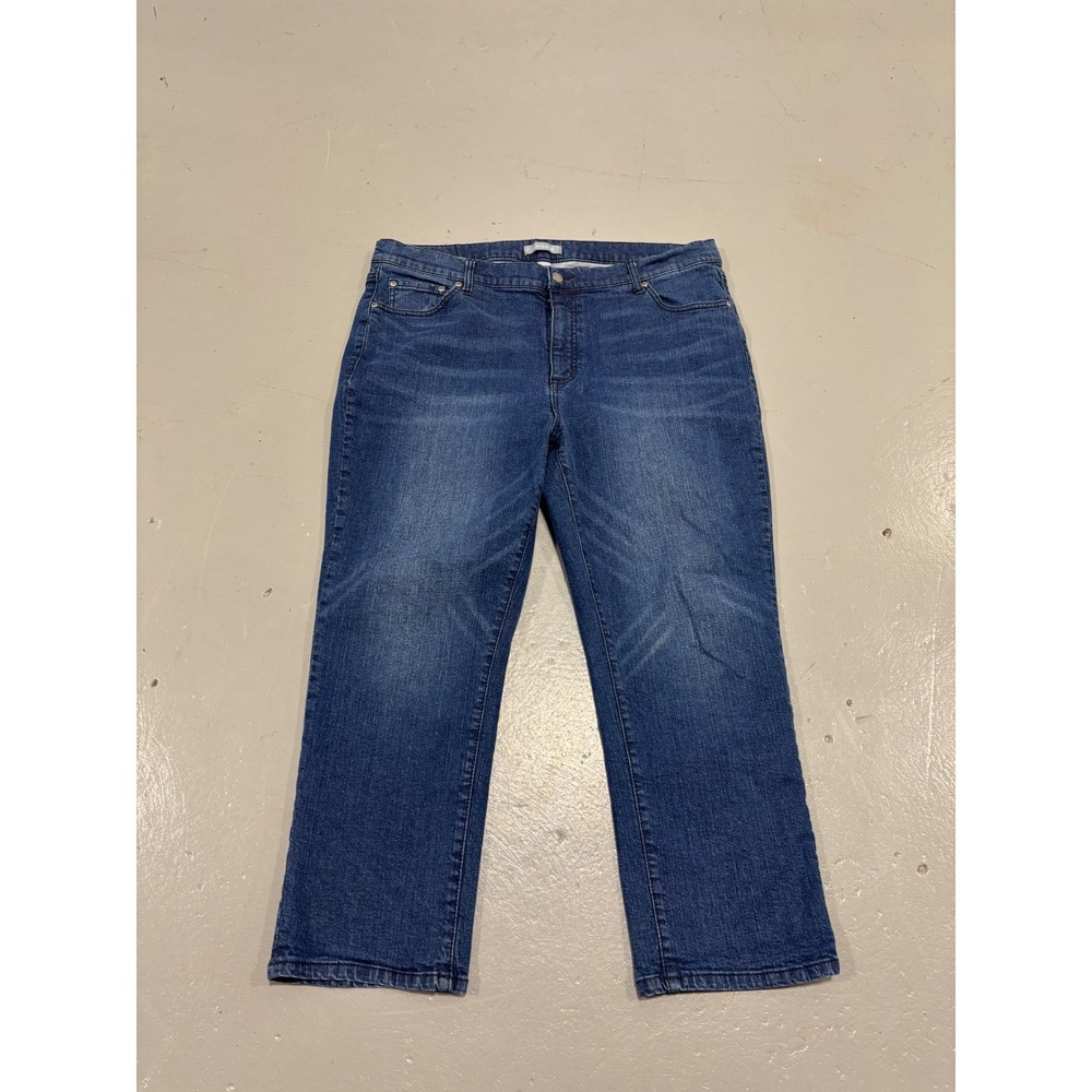 Ash & Erie Straight Leg Jeans Mens 38x26 Medium Wash Blue Denim